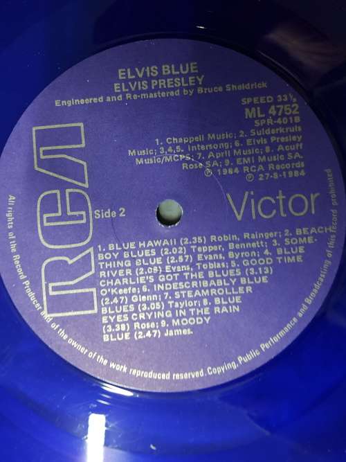 Elvis Presley - Blue Vinyl