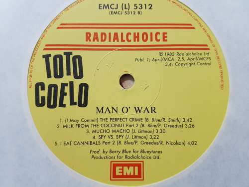 Toto Coelo - Man O' War