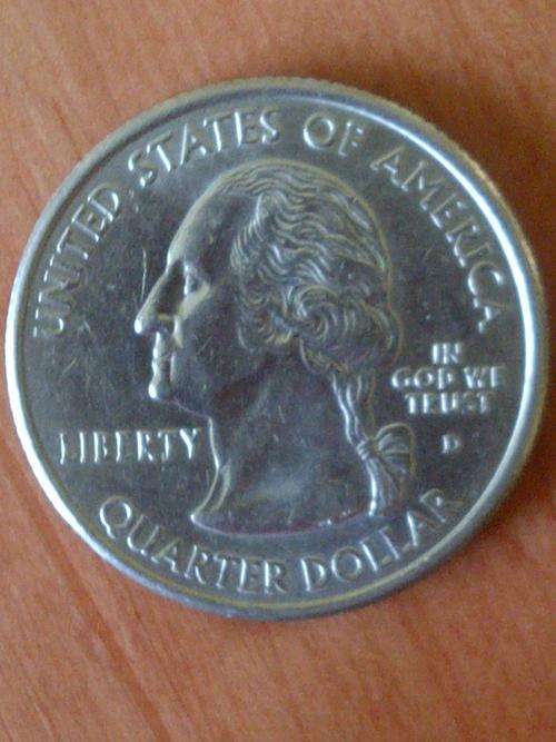 AU FLORIDA QUARTER DOLLAR COIN -PERIOD 1845 - 2004: NEARLY PROOF-LIKE COIN. SEE PICTURE!