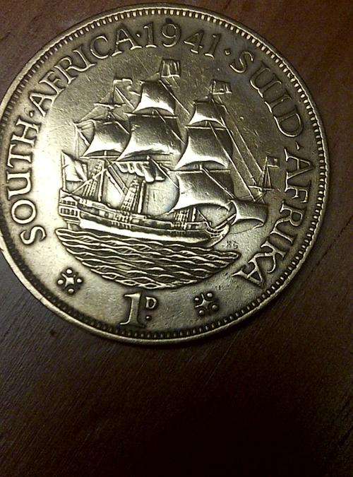 BEAUTIFUL 1941 SOUTH AFRICA 1 PENNY/D.