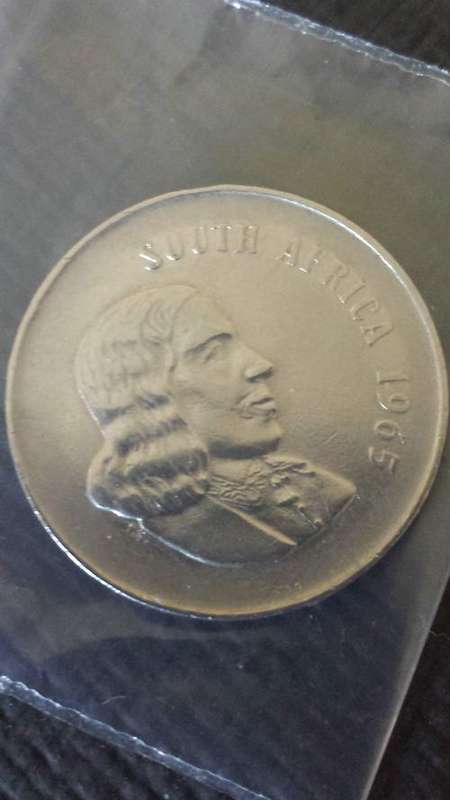 UNCIRCULATED 1965 ENGLISH TWENTY CENT - JAN VAN RIEBEECK. SEE PICTURES. SEALED.