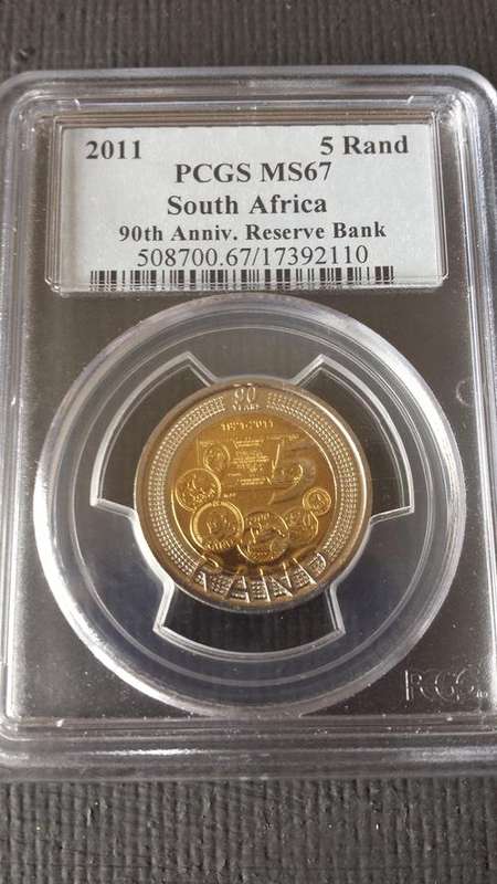 2nd Finest Known from PCGS: 2011 SARB 90th Anniversary R5 PCGS MS67 - BARGAIN PURCHASE!