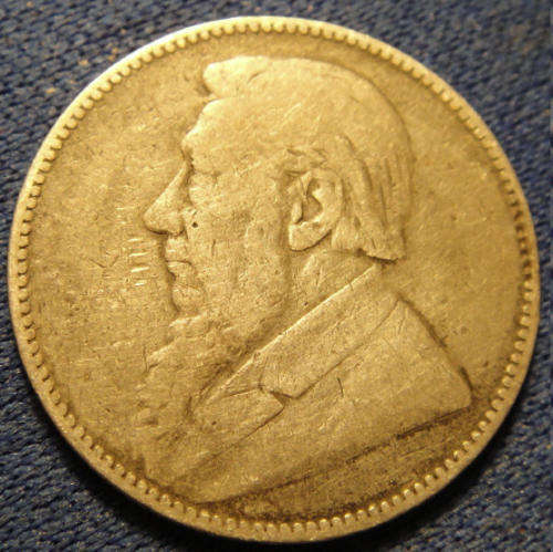 1895 ZAR PAUL KRUGER ONE SHILLING (SILVER)!!! DIFFICULT.