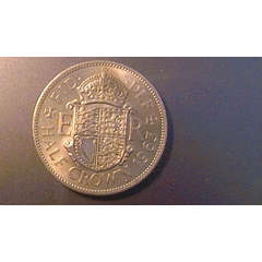 Uncirculated 1963 HALF CROWN. See pictures for actual coin!