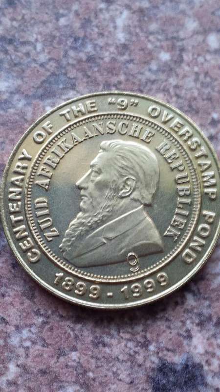 PAUL KRUGER - THE 1899 - 1999 Centenary Medallion of the "9" Overstamp Pond - A COLLECTOR'S DREAM!