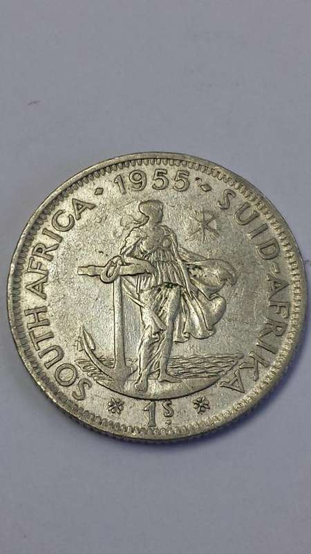 SILVER 1955 ONE SHILLING - PEAK - INVEST IN SILVER!