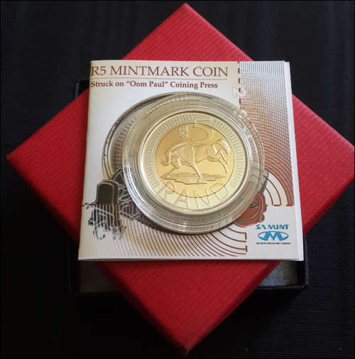 *PERFECT* 2008 - CW - OOM PAUL MINTMARK R5 - IN SA MINT BOX - AS ISSUED!  WITH COA!