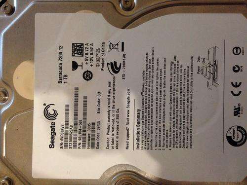 Seagate 1TB HDD Sata 3.5" Destop