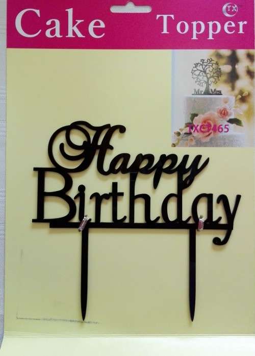 ACRYLIC CAKE TOPPERS