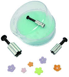 3PC FONDANT DAISY METAL CUTTERS