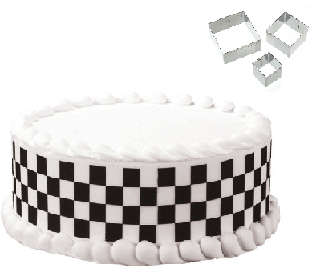 3PC FONDANT SQUARE CUTTERS