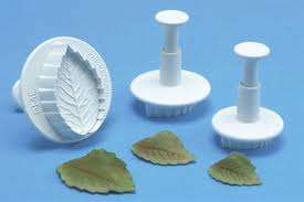 Veined rose leaf FONDANT EJECTOR SET