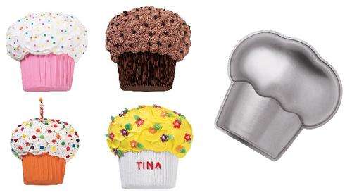 Giant cupcake baking pan