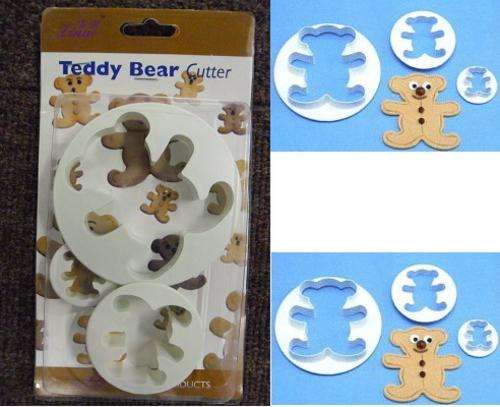 TEDDY BEAR CUTTER 3PC