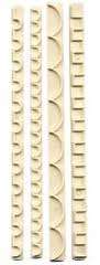 Fondant Straight Frill Cutter Set three, 9-12