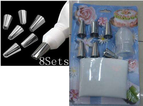 Icing bag /nozzle set large