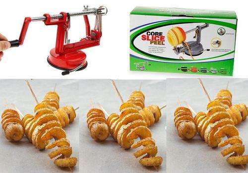 Peeler, corer and slicer