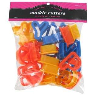 Alphabet cookie cutters 30pc