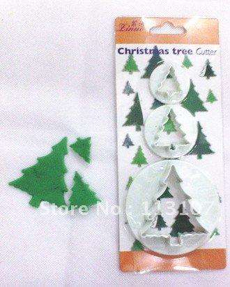 Fondant christmas tree cutter 3pc