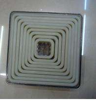 Fluted  Square Cookie Cutters, Set of 9