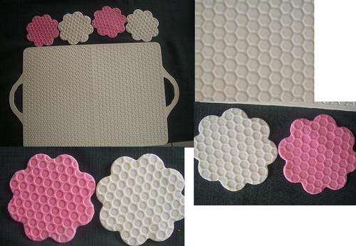Fondant imprint mat hexagonal/ circle