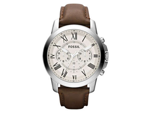 Fossil Grant Chronograph Leather Men's Watch