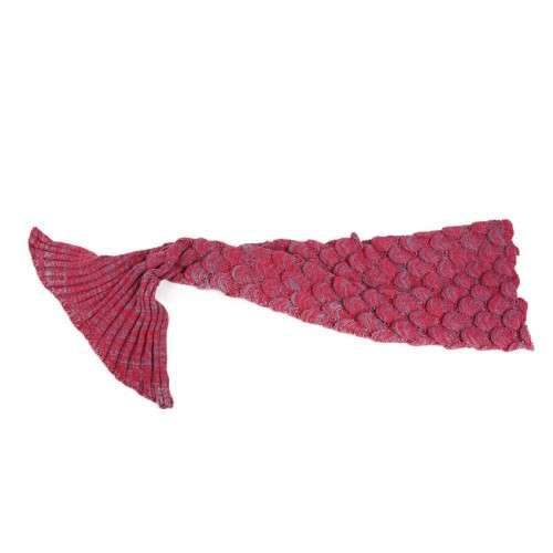 Pleated Mermaid Tail Blanket For Kids