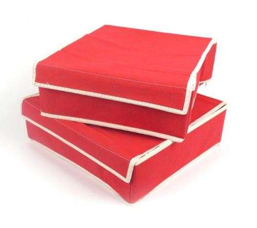 Set of Two Underwear Storage Organisers
