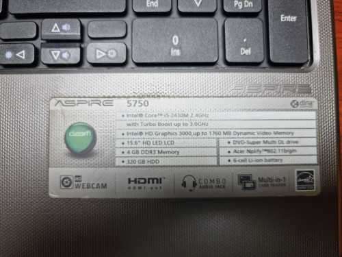 Acer Aspire 5750 Laptop