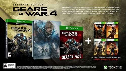 Gears Of Ward 4 Ultimate Edition  Xbox One (brand new and factory sealed)