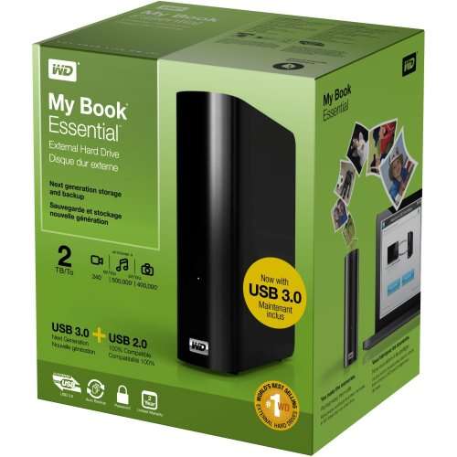 WD My Book Essential External Hard Drive - 2TB - USB 3 - Brand new and sealed