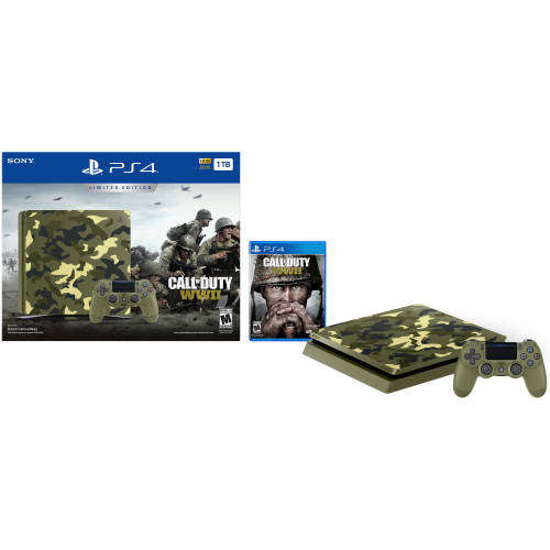 PS4 Slimline Limited Call Of Duty WW2 Bundle - 1TB -  (brand new and factory sealed)