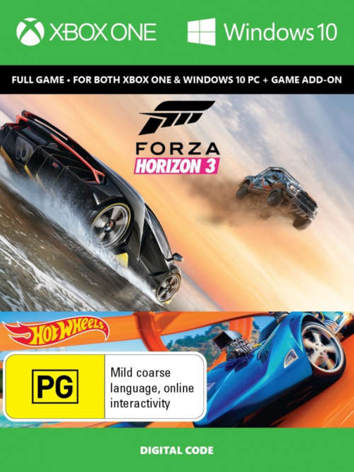 Forza Horizon 3 + Hot Wheels Expantion Xbox One/Windows 10 (Download Code)