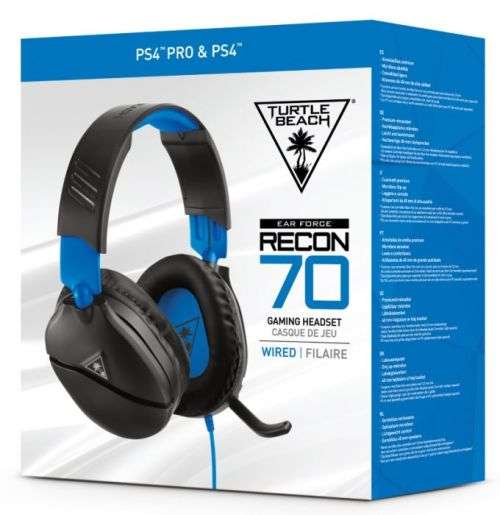 Turtle Beach Ear Force RECON 70 Gaming Headset PS4 (New and Sealed)(Essential Goods)