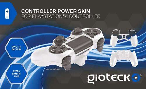 Gioteck Controller Power Skin PS4 (white)(brand new factory sealed)