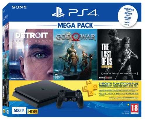 PS4 MEGA Bundle - 500 gig -  (brand new and factory sealed)