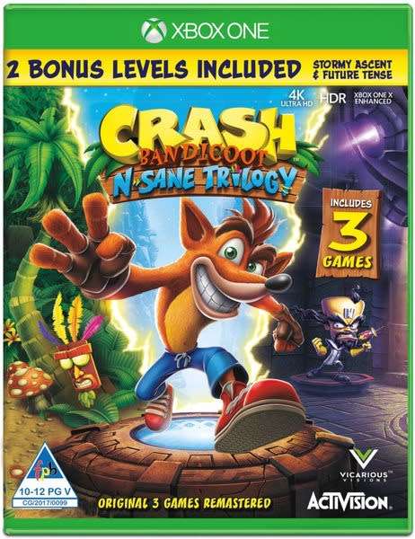Crash Bandicoot N Sane Trilogy - Xbox One (Brand new factory sealed)