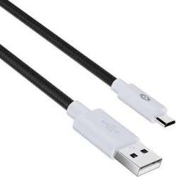 Gioteck - XA1 White Charge and Data Micro - braided - 3 Meter - PS4/Xbox/mobile devices