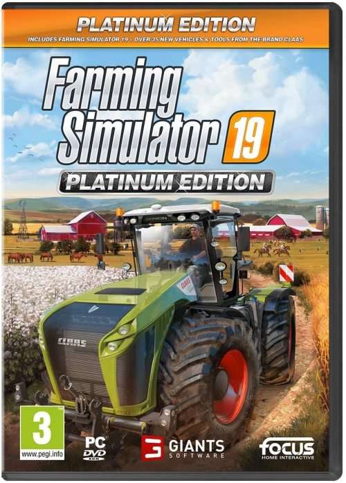 Farming Simulator 19 Platinum Edition - PC DVD Rom (Brand new factory sealed)