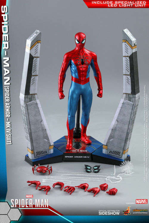 Hot Toys  VGM43  Marvels Spider-Man (Spider Armor MK IV) (New and Sealed)