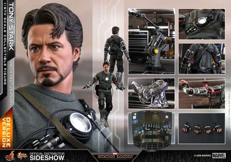 Hot Toys MMS582 Tony Stark Mech Test Deluxe Version