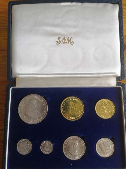 1961 South African Proof Set,  NOT ORIGINAL BOX