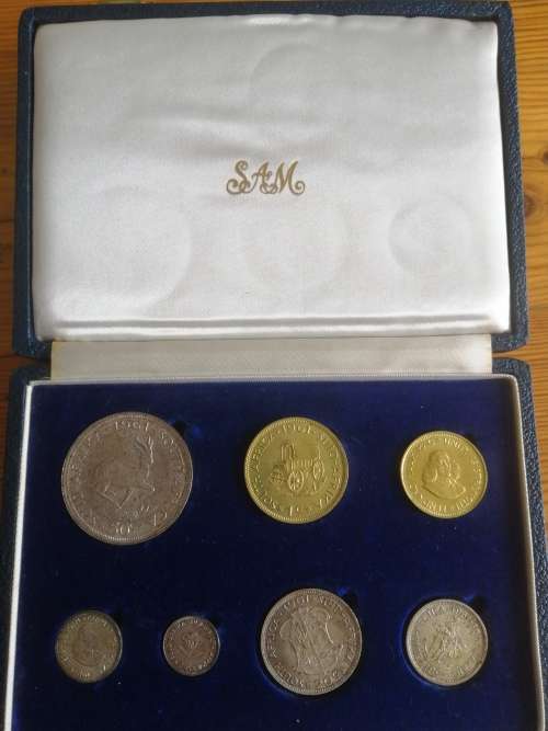 1961 South African Proof Set,  NOT ORIGINAL BOX