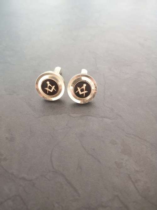 Freemason cufflinks