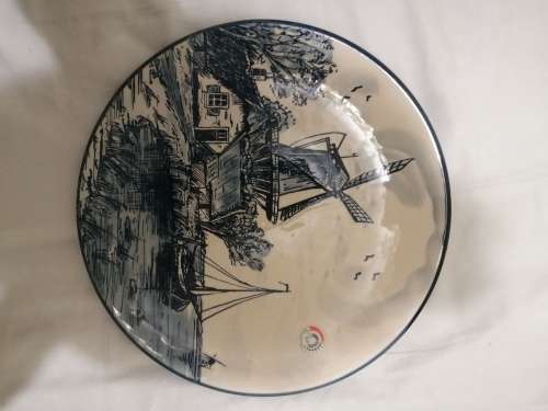 Antique handpainted plate made in Holland