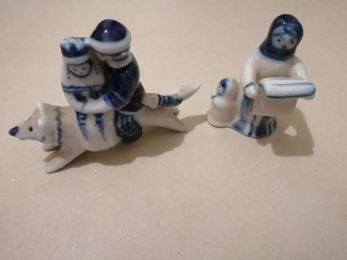 Antique hand painted ornaments made in Holland