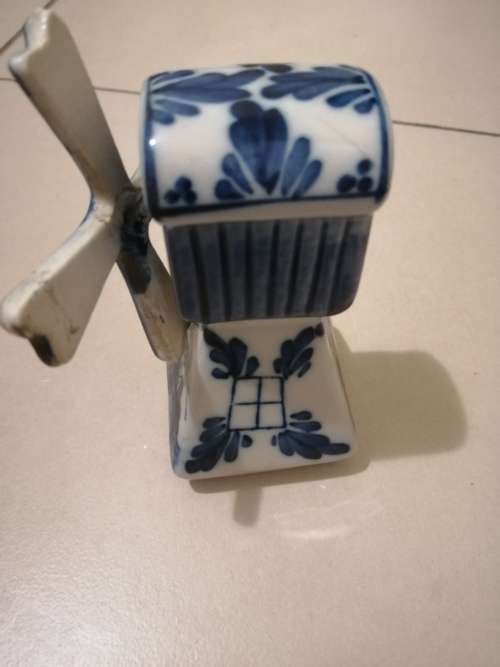 Handpainted antique windmill made in Holland