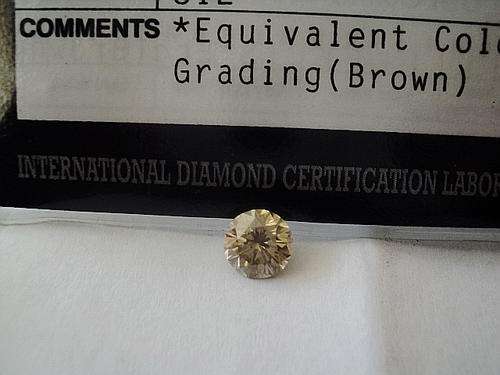 1.355cts ROUND BRILLIAND CUT DIAMOND WITH CERTIFICATE.