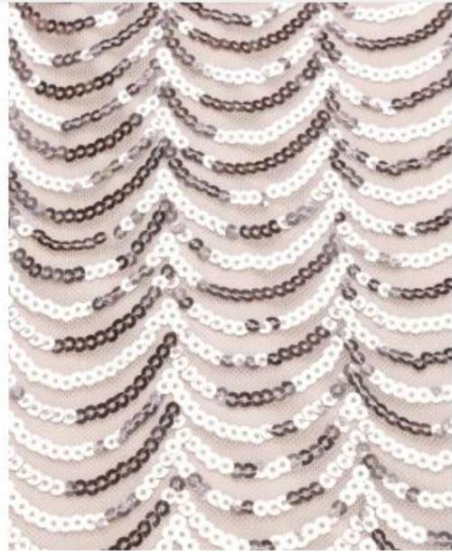 3/4 sleeve bodycon sequin dress