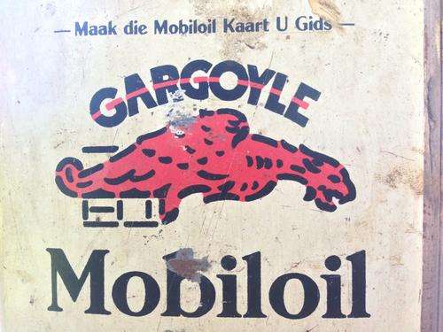 *Vintage Antique Collectable* - 1 Gallon Gargoyle *BB* Mobiloil can SAE50